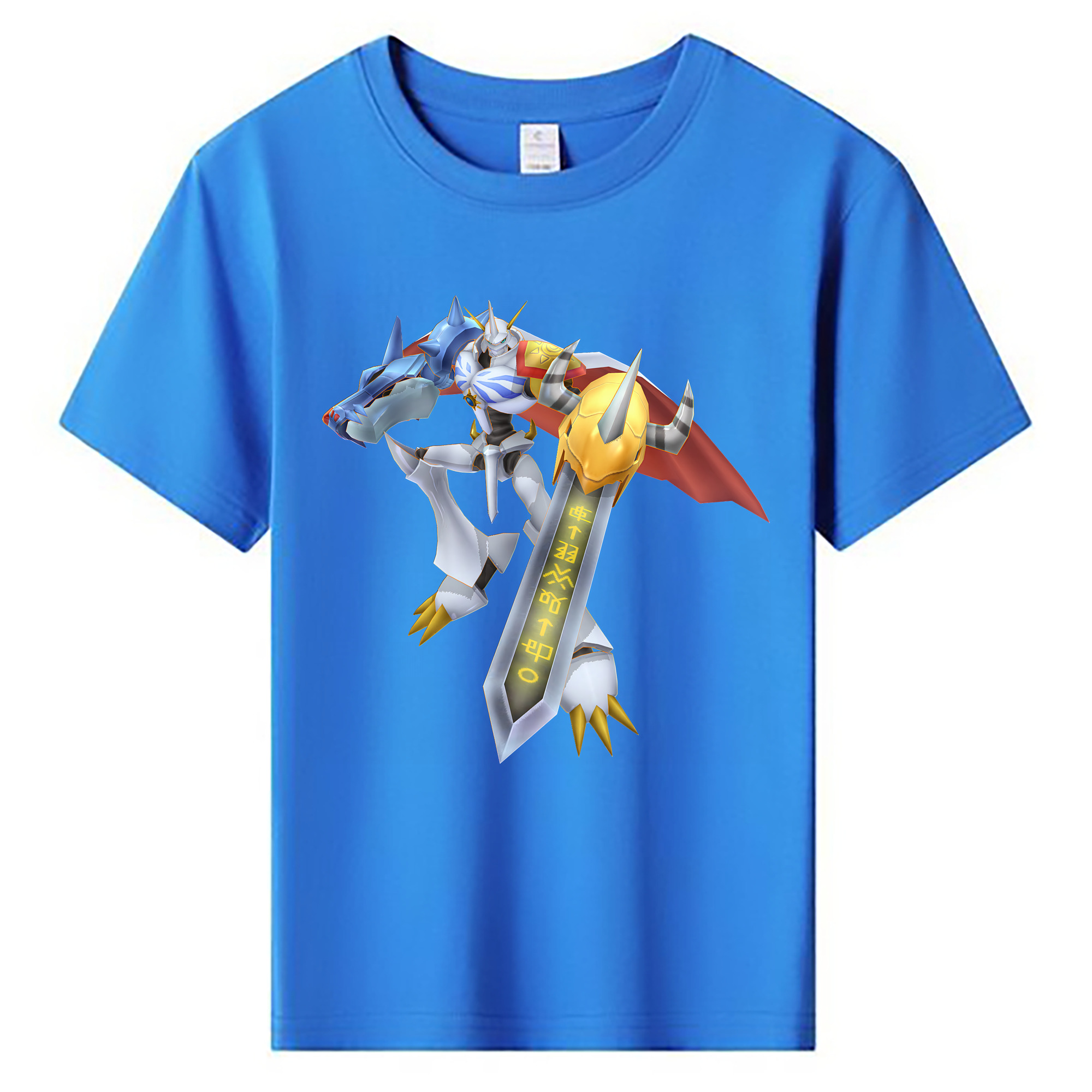 （画像用） Digimon デジタルモンスター/デジモン 綿100％キッズTシャツ（フロントプリント）